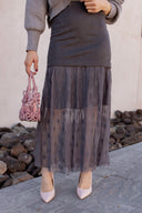 Lace Contrast Maxi Skirt-Skirts-Krush Kandy, Women's Online Fashion Boutique Located in Phoenix, Arizona (Scottsdale Area)