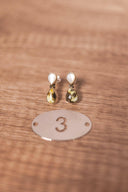 White Shell & Stone Stud Earrings-Stud Earrings-Rae Collective, Women's Online Fashion Boutique Located in Phoenix, Arizona (Scottsdale Area)
