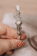 Leia's Blooming Stone Cuff-Bracelets-Rae Collective, Women's Online Fashion Boutique Located in Phoenix, Arizona (Scottsdale Area)