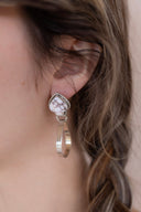 Ayla's Ace Sterling Silver Hoops-Earrings-Krush Kandy, Women's Online Fashion Boutique Located in Phoenix, Arizona (Scottsdale Area)