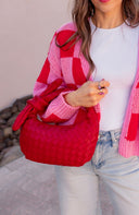 Lizbeth Woven Knot Clutch-Purses & Bags-Krush Kandy, Women's Online Fashion Boutique Located in Phoenix, Arizona (Scottsdale Area)