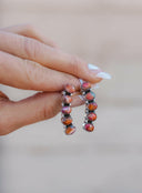 Angel Stone Sterling Silver Earrings-Drop Earrings-Rae Collective, Women's Online Fashion Boutique Located in Phoenix, Arizona (Scottsdale Area)