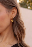 Titanium Steel Minimalist Heart Earring and Necklace Set