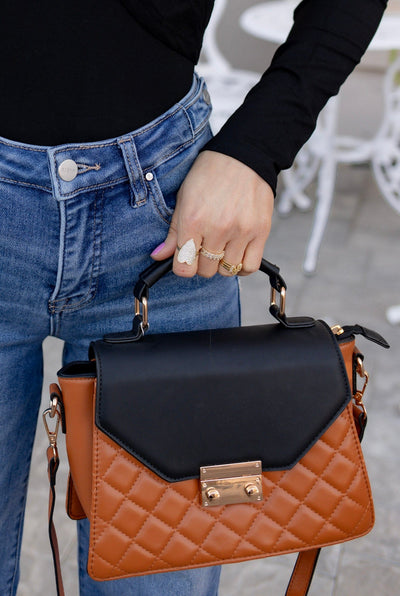 Lou Square Quilted Crossbody