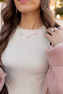 Dainty 5 Stone Necklace | Made to Order