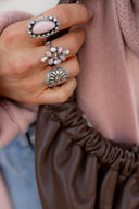 Single Stone Blossom Ring | 4 Stone Options
