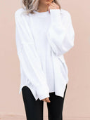 Everyday Elegance Side Slit Sweater | S-XL-Sweaters-Rae Collective, Women's Online Fashion Boutique Located in Phoenix, Arizona (Scottsdale Area)