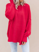 Everyday Elegance Side Slit Sweater | S-XL-Sweaters-Rae Collective, Women's Online Fashion Boutique Located in Phoenix, Arizona (Scottsdale Area)