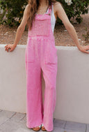 Mineral Wash Patched Pocket Jumpsuit Overall-Jumpsuits & Rompers-Krush Kandy, Women's Online Fashion Boutique Located in Phoenix, Arizona (Scottsdale Area)