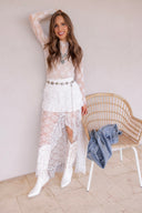 Chic Lace Mesh Top