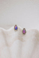 Mini Twisted Rope Single Stone Sterling Silver Studs-Stud Earrings-Rae Collective, Women's Online Fashion Boutique Located in Phoenix, Arizona (Scottsdale Area)