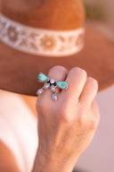 Bow & Crystal Stone Ring-Rings-Rae Collective, Women's Online Fashion Boutique Located in Phoenix, Arizona (Scottsdale Area)