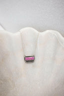 Square Dance Sterling Silver Bar Necklace-Squash Blossom Necklaces-Rae Collective, Women's Online Fashion Boutique Located in Phoenix, Arizona (Scottsdale Area)