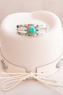 Stagecoach Sterling Silver Stone Cuff-Cuffs-Rae Collective, Women's Online Fashion Boutique Located in Phoenix, Arizona (Scottsdale Area)