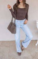 Harper Mid Rise Wide Leg Jeans | 2 Washes