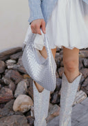 Moonlight Moment Woven Hobo Bag-Purses & Bags-Rae Collective, Women's Online Fashion Boutique Located in Phoenix, Arizona (Scottsdale Area)