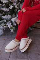 Fireside Kicks Sherpa Faux Fur Lined Slippers-Slippers-Rae Collective, Women's Online Fashion Boutique Located in Phoenix, Arizona (Scottsdale Area)