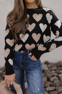 Hearts Galore Luxe Pearl Detail Sweater-Sweaters-Rae Collective, Women's Online Fashion Boutique Located in Phoenix, Arizona (Scottsdale Area)