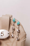 Turquoise & Wildhorse Earrings-Stud Earrings-Rae Collective, Women's Online Fashion Boutique Located in Phoenix, Arizona (Scottsdale Area)