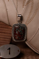 Blood Stone Slab Pendants-Chain Necklaces-Rae Collective, Women's Online Fashion Boutique Located in Phoenix, Arizona (Scottsdale Area)
