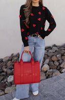Sweet Regards Tote Bag Set-Purses & Bags-Krush Kandy, Women's Online Fashion Boutique Located in Phoenix, Arizona (Scottsdale Area)