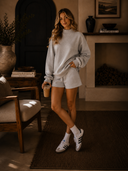 Oversized Sweatshirt and Shorts Lounge Set