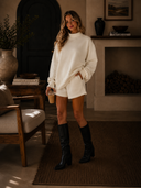 Oversized Sweatshirt and Shorts Lounge Set