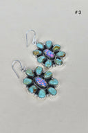 Turquoise Halo Delight Earrings-Drop Earrings-Rae Collective, Women's Online Fashion Boutique Located in Phoenix, Arizona (Scottsdale Area)