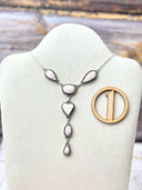 Pink Larimar Lariat Necklaces-Necklaces-Rae Collective, Women's Online Fashion Boutique Located in Phoenix, Arizona (Scottsdale Area)