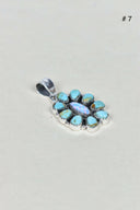 Turquoise Halo Delight Pendant-Pendant Necklaces-Rae Collective, Women's Online Fashion Boutique Located in Phoenix, Arizona (Scottsdale Area)