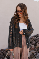 POL Lace Jean Jacket