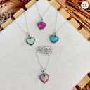 Little Heart Stone Necklace-Necklaces-Rae Collective, Women's Online Fashion Boutique Located in Phoenix, Arizona (Scottsdale Area)