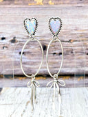 Desert Hearts Sterling Silver Bow Earrings-Earrings-Rae Collective, Women's Online Fashion Boutique Located in Phoenix, Arizona (Scottsdale Area)