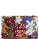 Floral Leaf Embroidered Sequin Clutch-Purses & Bags-Krush Kandy, Women's Online Fashion Boutique Located in Phoenix, Arizona (Scottsdale Area)