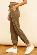 Washed Ribbed Drawstring Jogger-Pants-Rae Collective, Women's Online Fashion Boutique Located in Phoenix, Arizona (Scottsdale Area)