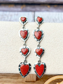 Fall For You Heart Earrings-Earrings-Rae Collective, Women's Online Fashion Boutique Located in Phoenix, Arizona (Scottsdale Area)