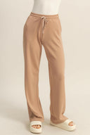 High-Waist Drawstring Straight-Cut Pants-Sweatpants-Rae Collective, Women's Online Fashion Boutique Located in Phoenix, Arizona (Scottsdale Area)