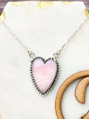 Long Heart Stone Slab Necklace MADE TO ORDER-Necklaces-Rae Collective, Women's Online Fashion Boutique Located in Phoenix, Arizona (Scottsdale Area)