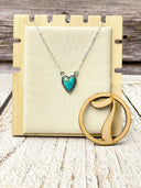 Full Of Love Heart Slab Necklace-Necklaces-Rae Collective, Women's Online Fashion Boutique Located in Phoenix, Arizona (Scottsdale Area)