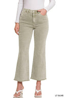 Acid Washed High Waist Frayed Hem Bootcut Pants | S-XL, 7 Colors-Jeans-Rae Collective, Women's Online Fashion Boutique Located in Phoenix, Arizona (Scottsdale Area)