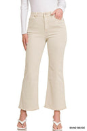 Acid Washed High Waist Frayed Hem Bootcut Pants | S-XL, 7 Colors-Jeans-Rae Collective, Women's Online Fashion Boutique Located in Phoenix, Arizona (Scottsdale Area)