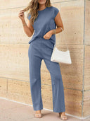 Best of Both Worlds Top and Pants Knit Set-Pants-Rae Collective, Women's Online Fashion Boutique Located in Phoenix, Arizona (Scottsdale Area)
