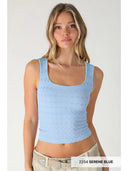 Lace Textured Square Top