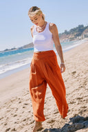 ODDI Cotton Gauze Wide Leg Pants-Bottoms-Rae Collective, Women's Online Fashion Boutique Located in Phoenix, Arizona (Scottsdale Area)