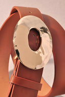 Brighter Days Metal Oval Buckle Belt-Belts-Rae Collective, Women's Online Fashion Boutique Located in Phoenix, Arizona (Scottsdale Area)