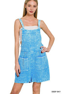 The Driftwood Acid Wash Romper-Jumpsuits & Rompers-Krush Kandy, Women's Online Fashion Boutique Located in Phoenix, Arizona (Scottsdale Area)