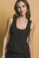 Button Down Classy Top-Tops-Rae Collective, Women's Online Fashion Boutique Located in Phoenix, Arizona (Scottsdale Area)