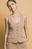 Button Down Classy Top-Tops-Rae Collective, Women's Online Fashion Boutique Located in Phoenix, Arizona (Scottsdale Area)