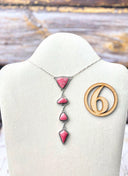Thulite Slab Cluster Necklaces-Necklaces-Rae Collective, Women's Online Fashion Boutique Located in Phoenix, Arizona (Scottsdale Area)