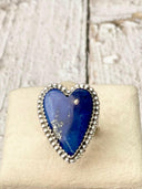 Long Heart Sterling Silver Ring MADE TO ORDER-Statement Rings-Rae Collective, Women's Online Fashion Boutique Located in Phoenix, Arizona (Scottsdale Area)